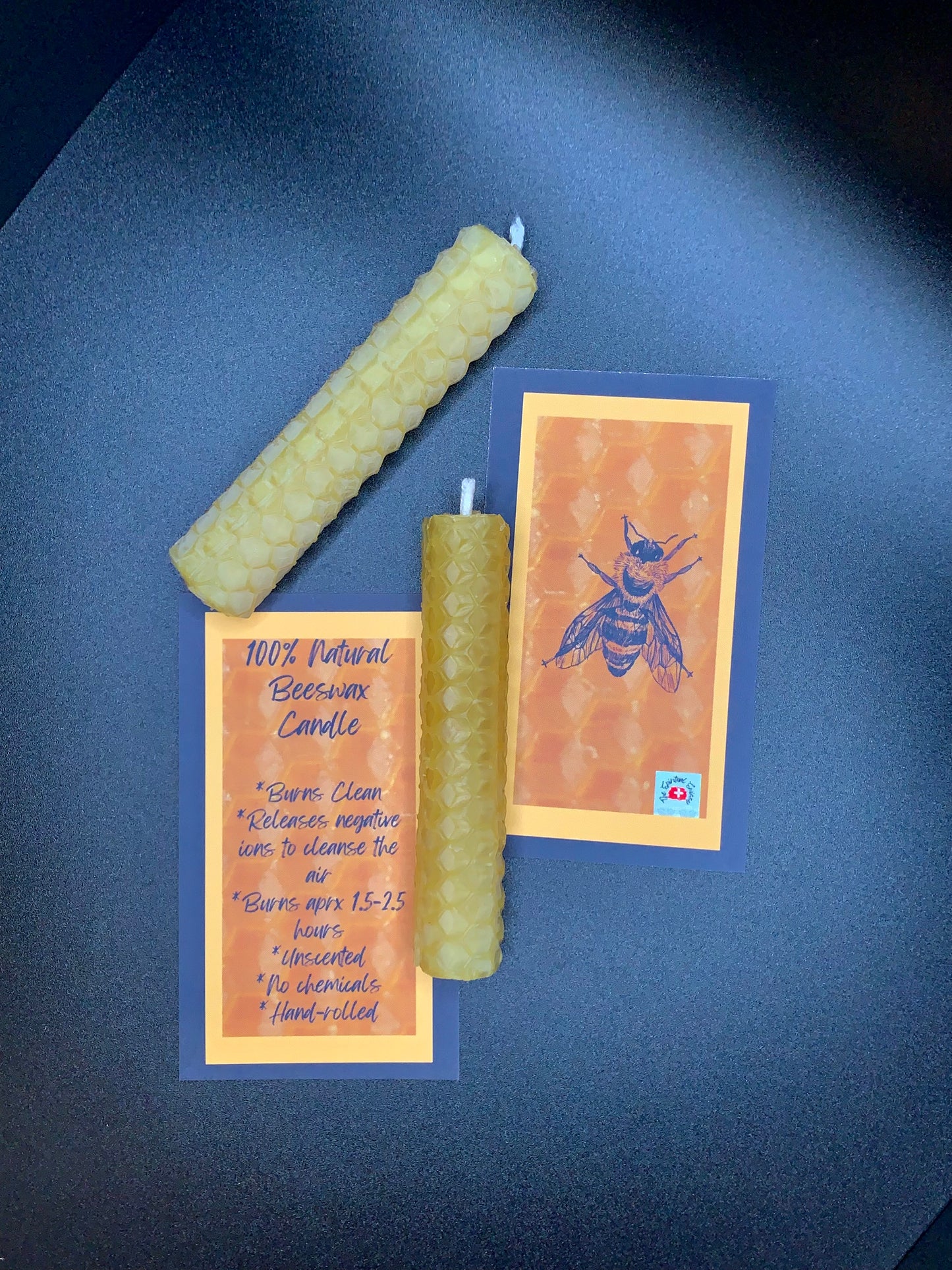 Hand-rolled 100% Natural Beeswax Candle